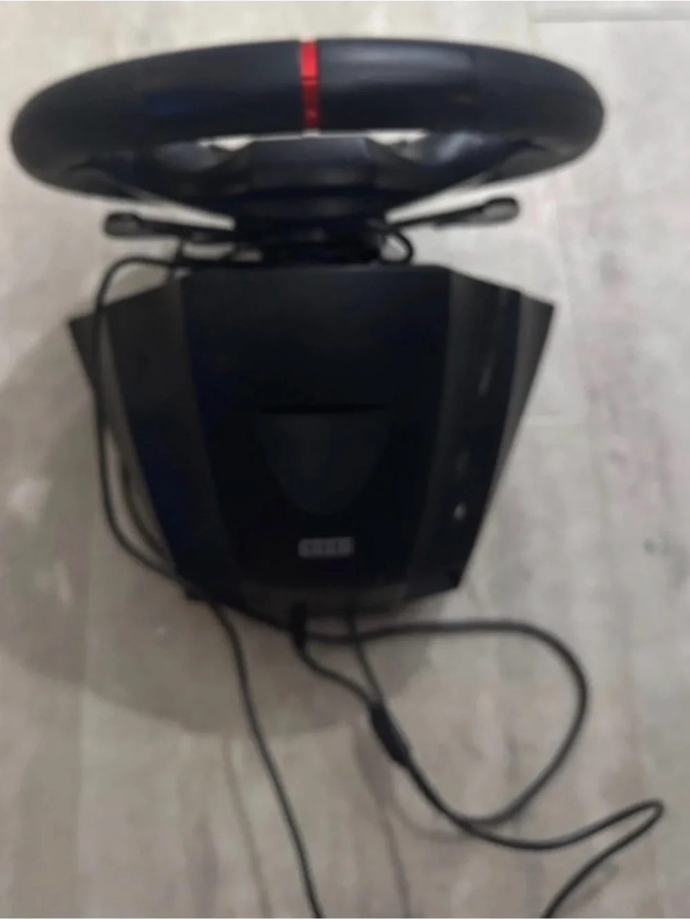 Racing Wheel Controller in Black and Silver